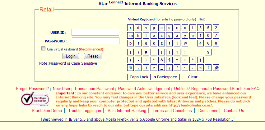 Bank of India mobile banking registration