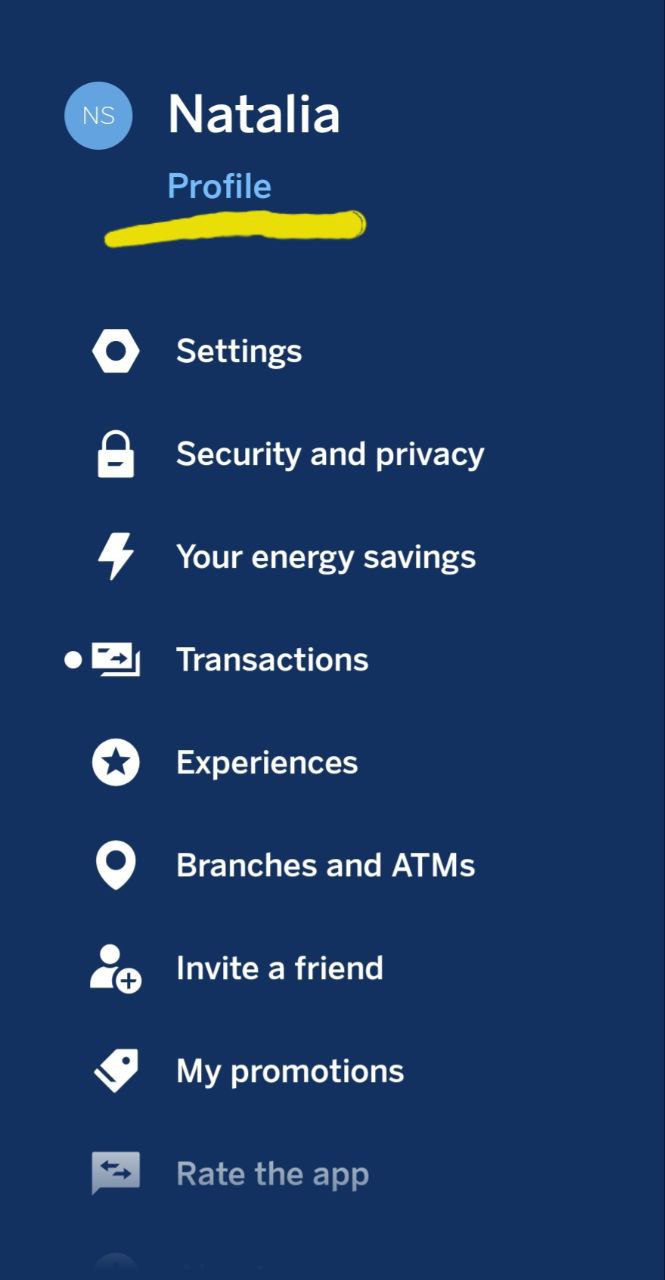 bbva mobile banking profile