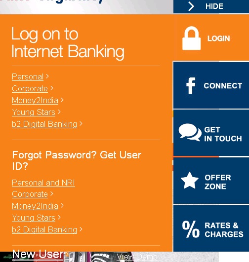 icici bank login