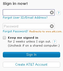 Bellsouth Sign in with att.com Login My Account - Screenshot of Att email website att.yahoo.com