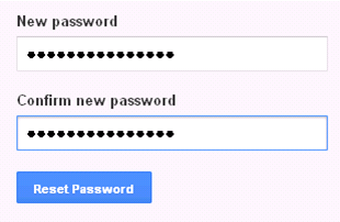 Google account password - Screenshot of www.google.com