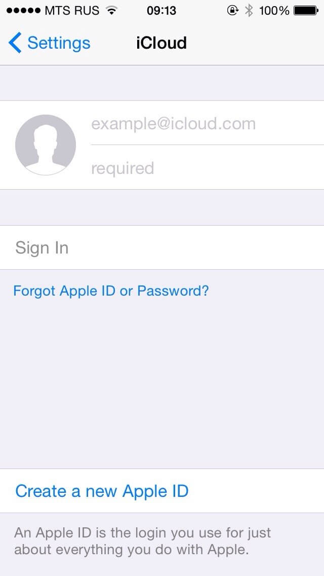 make Apple id