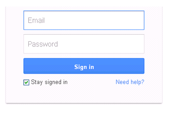 Sign in Google account - Screenshot of www.google.com