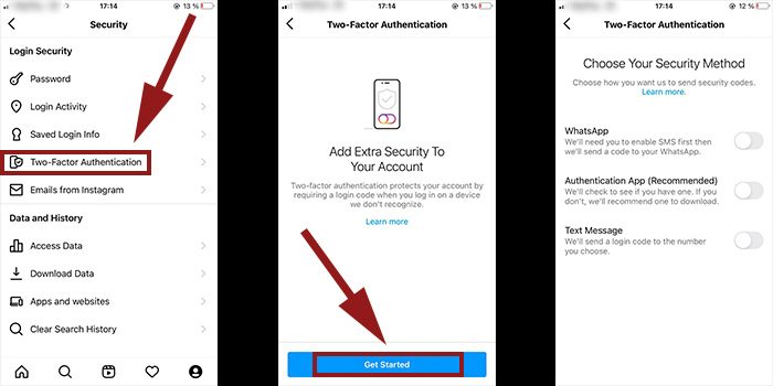 Secure Instagram account with Instagram two factor authentication/Part 2