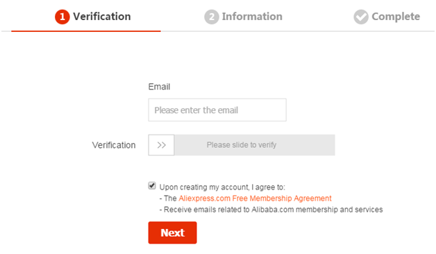 How Tell Aliexpress to Create My Account? - Screenshot of AliExpress website www.aliexpress.com