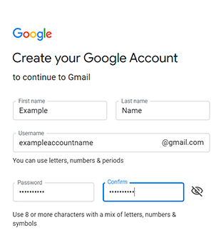 gmail new account