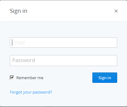 Sign in DropBox