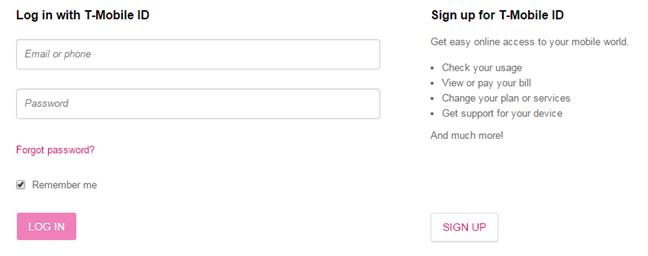 My T-Mobile Login